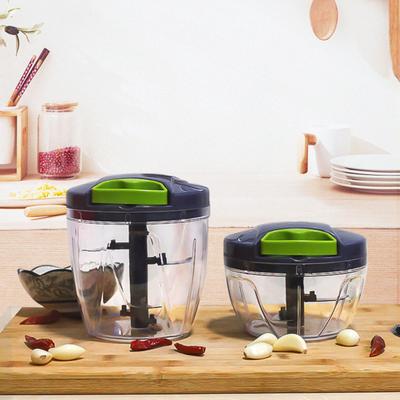 Sbucciatore d'aglio Tritatutto Manuale per Alimenti con Lame Affilate in Acciaio Inossidabile 420 Cipolle Verdure Frutta Frutta Secca Erbe Spremiaglio