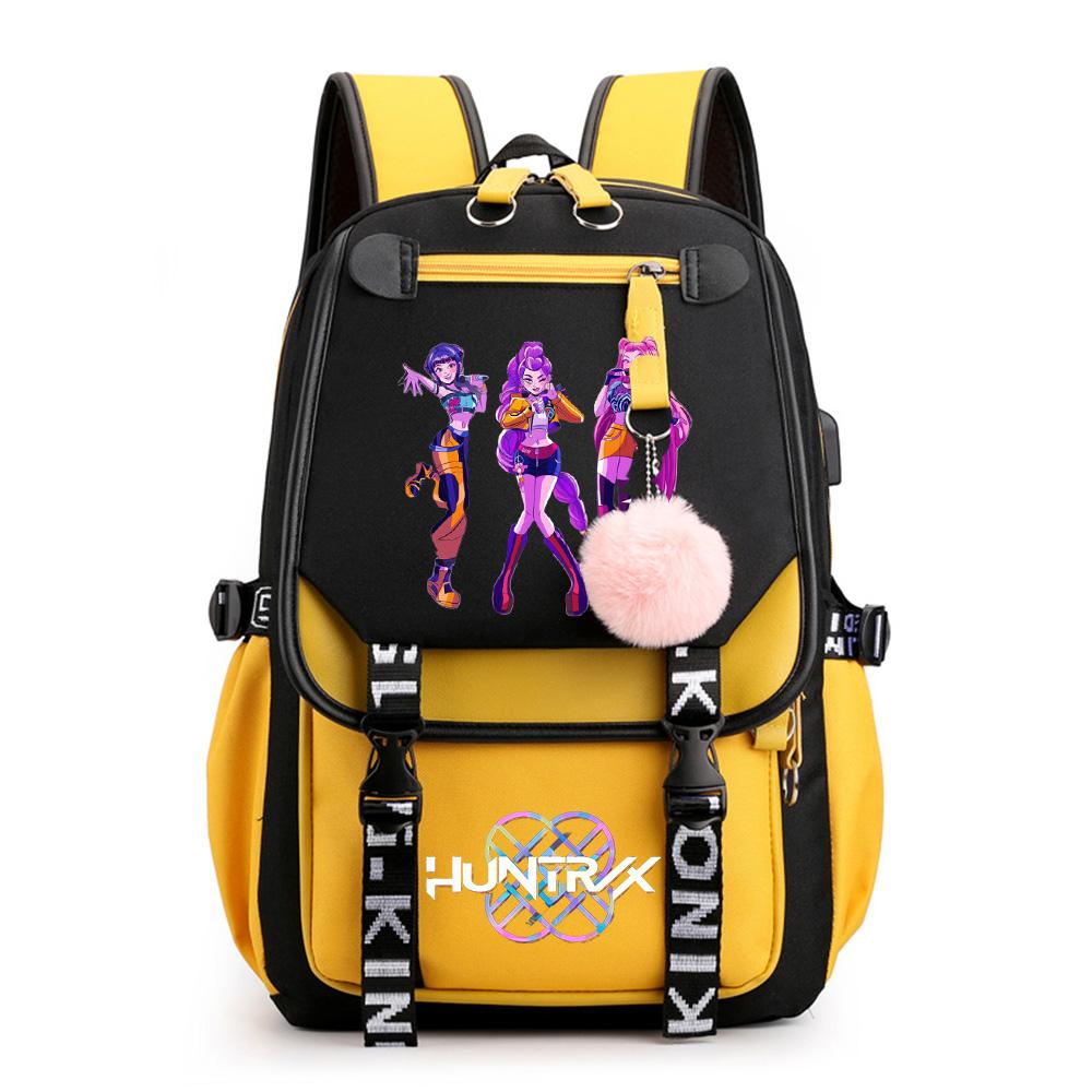 Anime Niedlicher Cartoon K-Pop Bedruckter Rucksack Schultasche für Teenager Schüler Mädchen Junge Bücherrucksack Große Kapazität Wasserdicht Reisetasche Kindergeschenk Rucksack