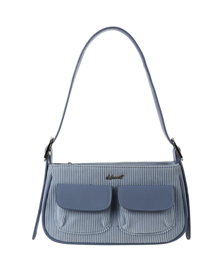 Deliccent Two-Pocket Corduroy Bag [3 Colors]