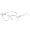Women's Retro Square Black Frame Glasses - Bare Face Enhancement for Small, Round Faces, Myopia-Friendly