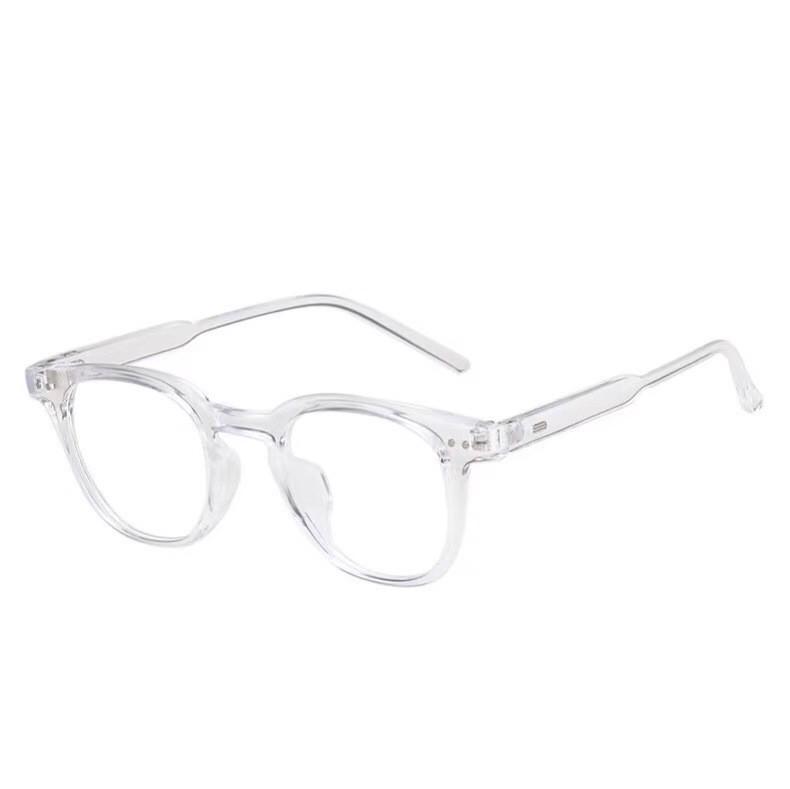 Women's Retro Square Black Frame Glasses - Bare Face Enhancement for Small, Round Faces, Myopia-Friendly