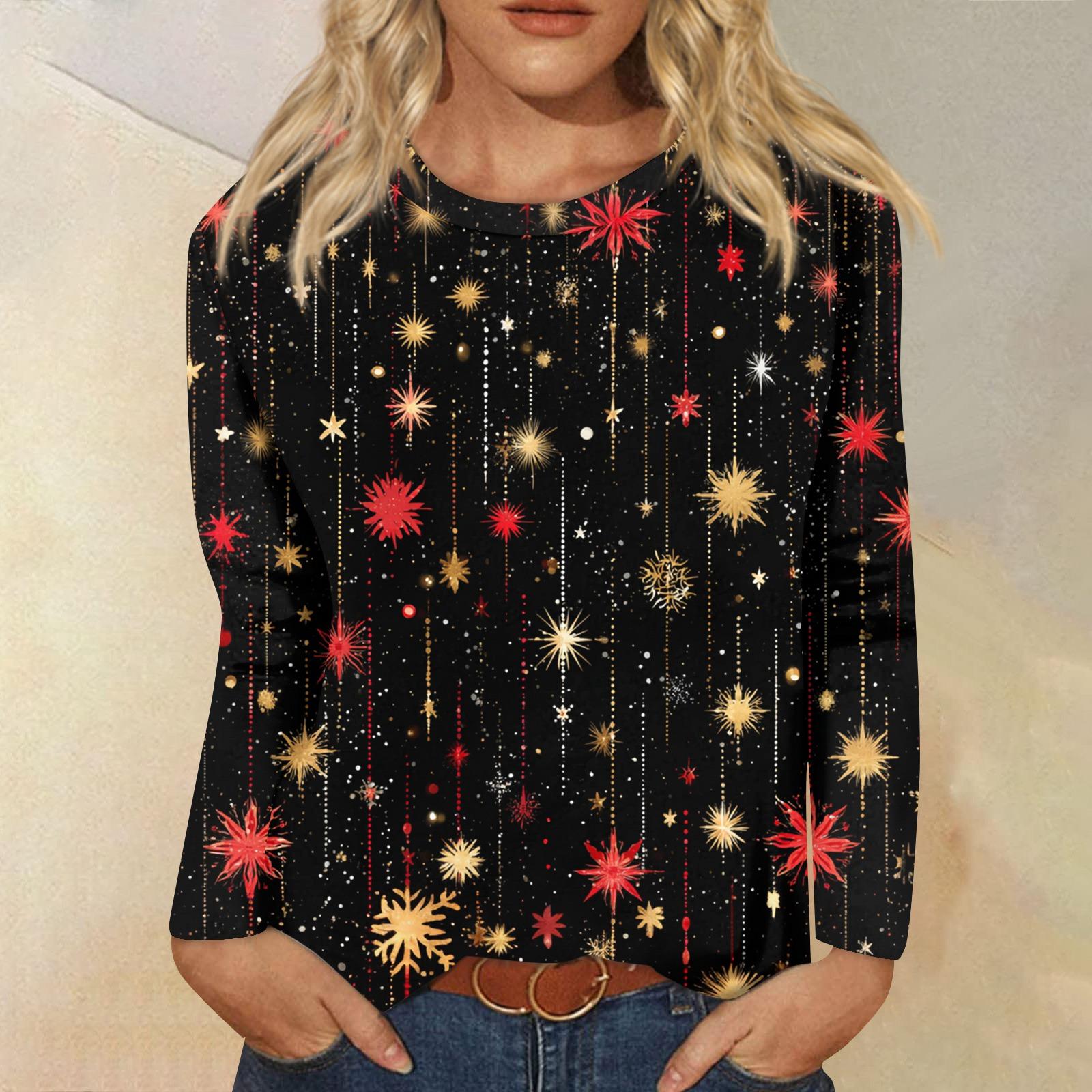 

Женская модная повседневная кофта с длинным рукавом и принтом, с круглым вырезом L