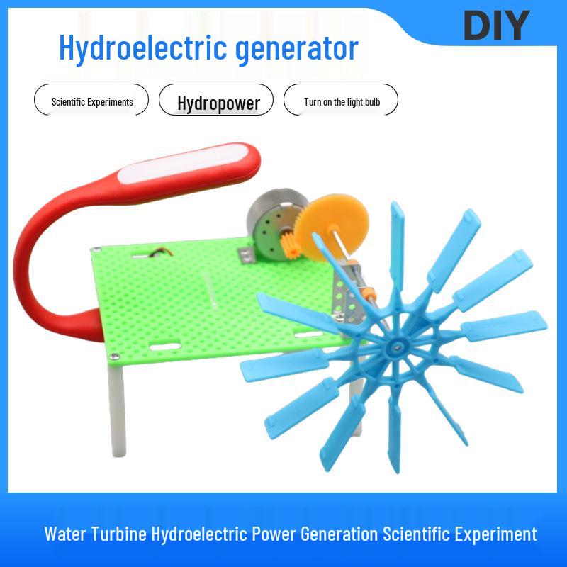DIY Hand-Crank Hydroelectric Generator Model for Science Experiments