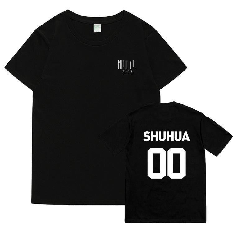 GIDLE Same T Shirt Fans NEVERLAND Tops Women Unisex Summer Short Sleeve Kpop I NEVER DIE MIYEON MINNIE SOYEON YUQI SHUHUA TShirt