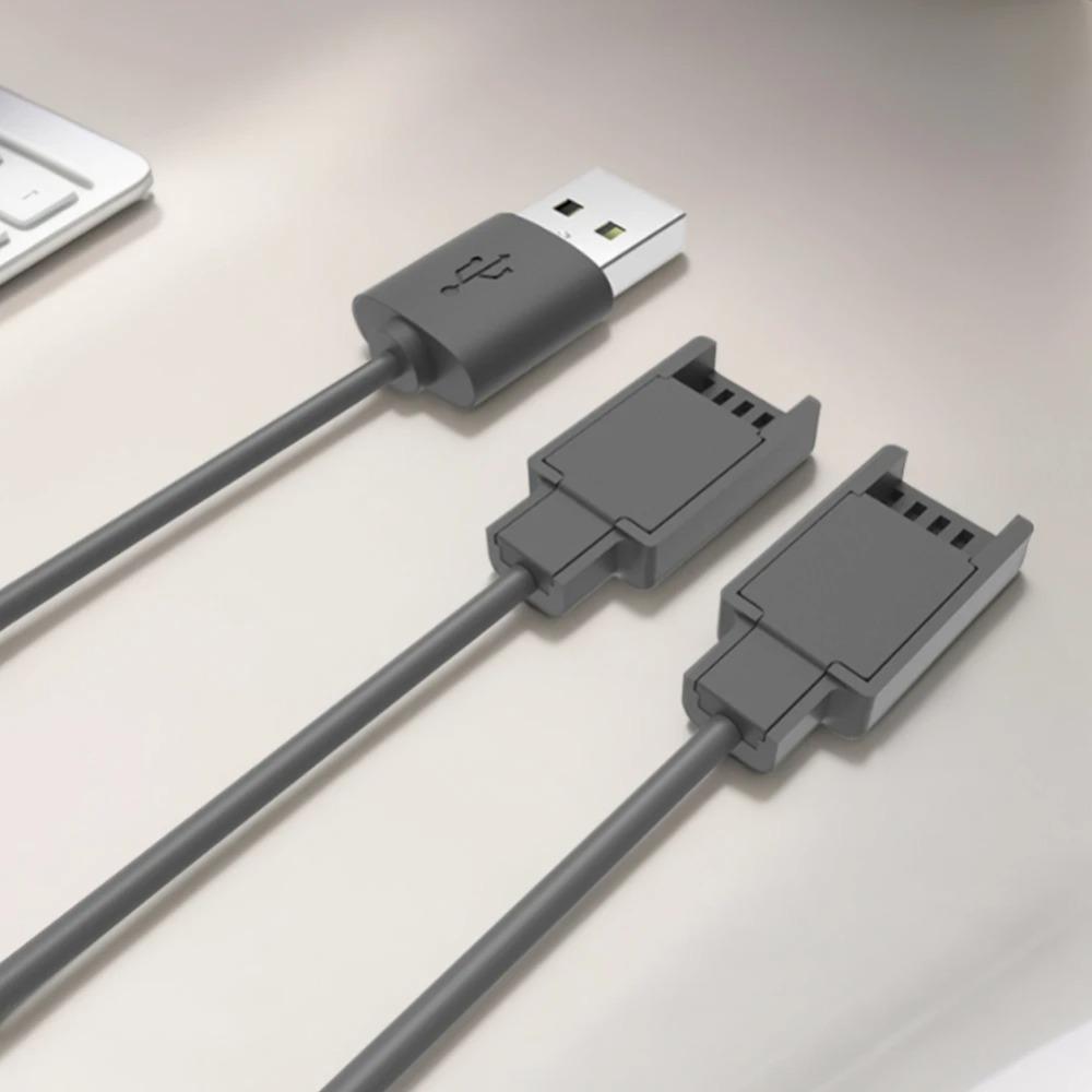 USB Charger Cable for Joycon Controller 2 In 1 Portable Charger Cable 2.5M Travel Charging Cables for Switch Controller Charger