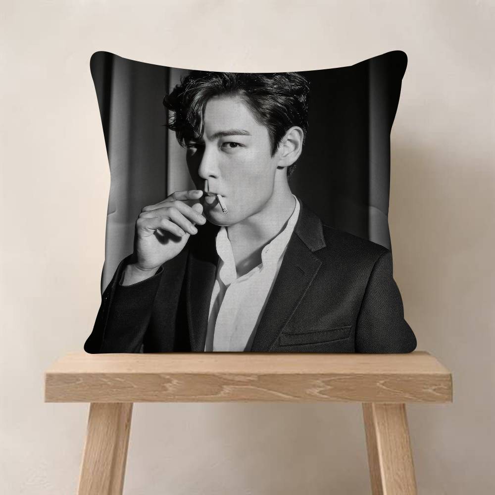 TTop Singer Choi Seunghyun  Pillow Gifts Home Office Furnishings Bedroom Sofa Car Cushion Cover case 45x45cm