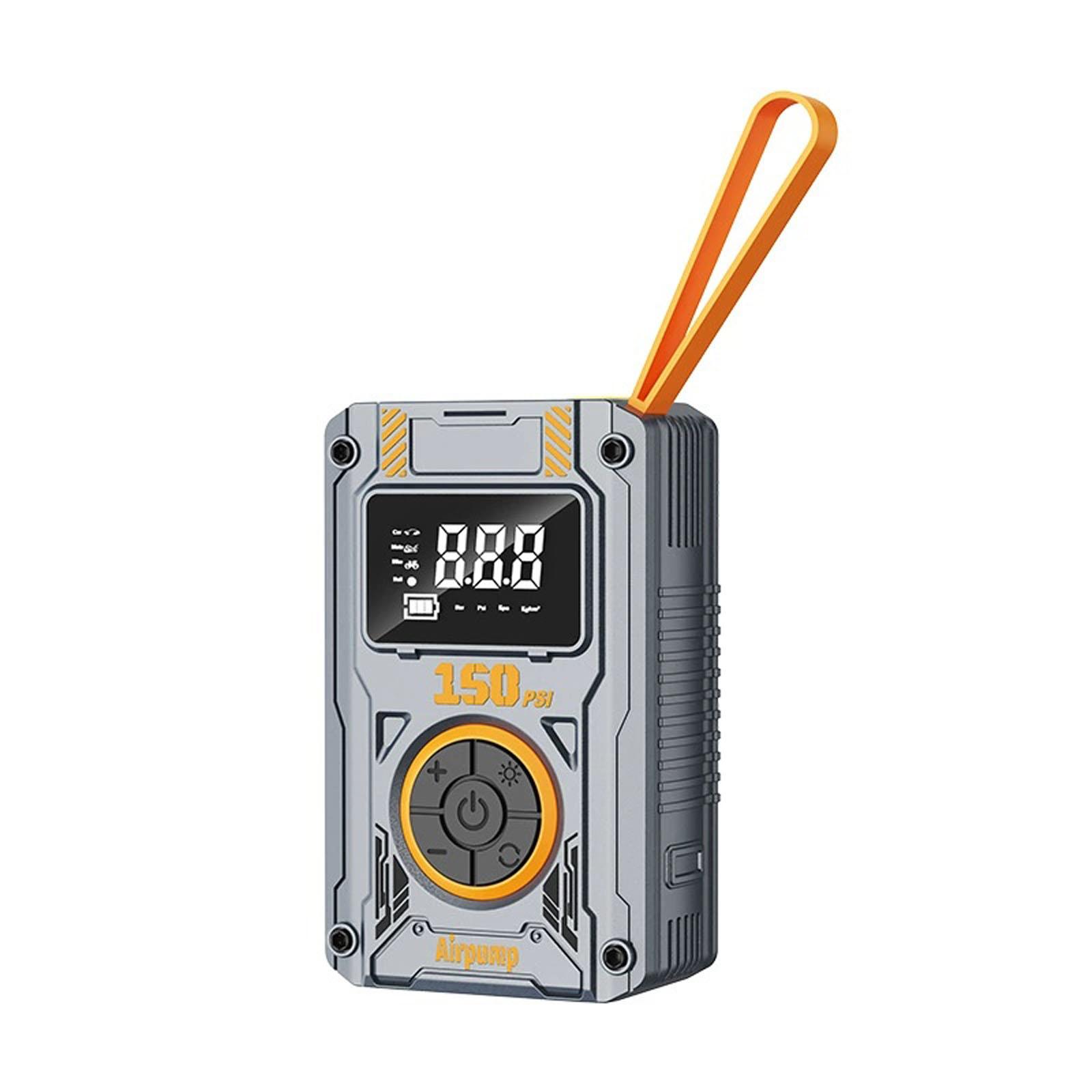 

Tire Inflator Portable Compressor, 150 PSI Portable Cordless for Car Tires with Digital Pressure Gauge, 3X Faster Tire Inflator for Car, One Size