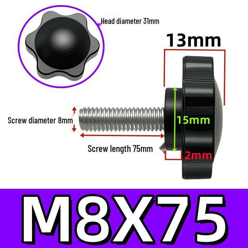 Adjustable Plum Blossom Plastic Head Star Handle Screw Bolt