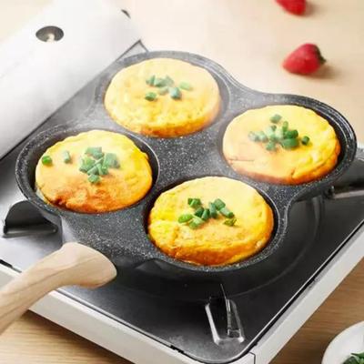 Poêle à œufs frits Poêle à frire 4 œufs Antiadhésive Poêle à petit-déjeuner Fabricant d'omelettes japonaises Inoxydable Ustensiles de cuisine Friteuse Poêle de cuisson