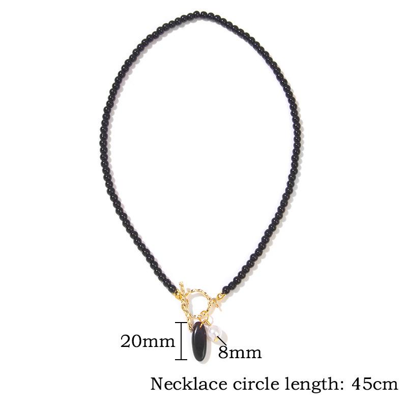 Bohemian Natural Stone Bead Choker Necklace Handmade Irregular Ladies Gemstones Beaded Jewelry Collar Party Friend Gift Femme