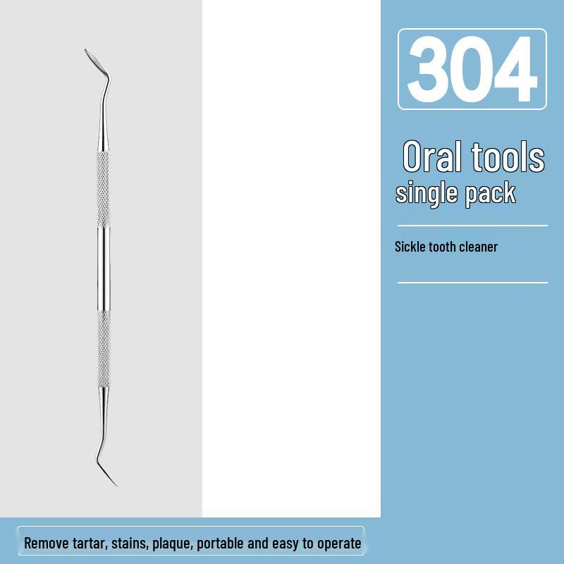 Dental Oral Care Tool Set: Stainless Steel Mouth Mirror, Probe, Tartar Remover, Toothpick