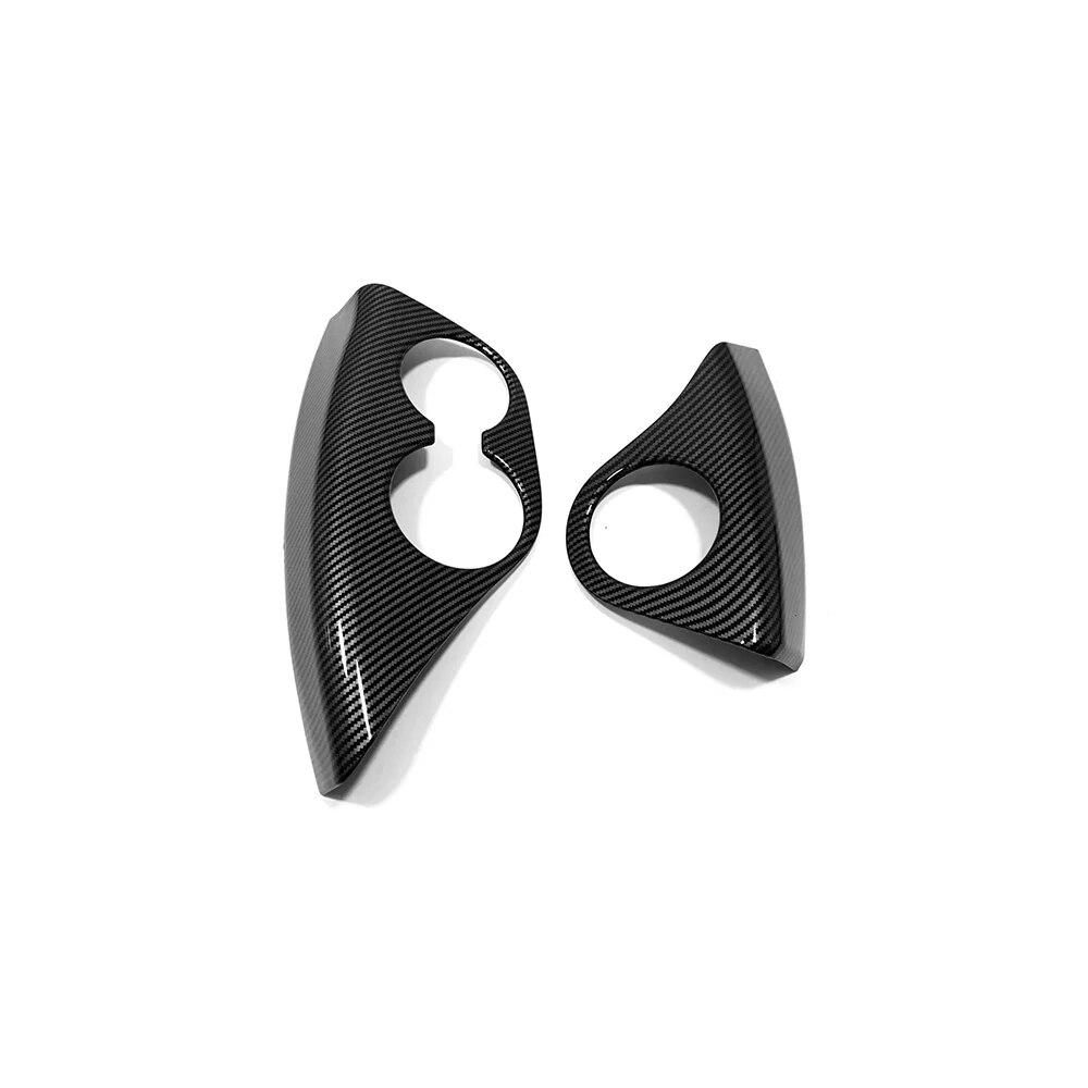 Carbon Fiber For Toyota Sienna  2022 Interior Accessories Car Gear Shift Box Armrest Box Panel Frame Decor Sticker Cover