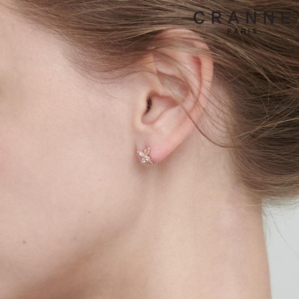 14K Butterfly One-Touch Earrings (Gold Filled) C24EGF107