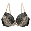 Sexy women's bras gather and adjust lace print color matching underwear, large size underwear bra