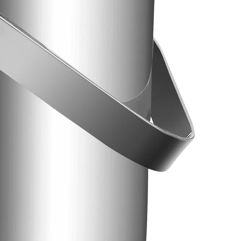 Stainless Steel Ice Bucket 1.3L Stainless Steel Ice Cube Tray, Double-Walled Insulated with Airtight Lid, Strainer and Ice Tongs