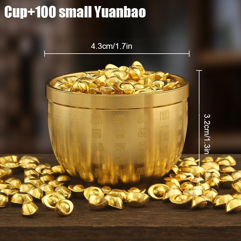 Миниатюрный Золотой Слиток Реквизит для Имитации Ручной Работы Золотой Слиток Декор Для Дома Офиса Подарки на Новоселье Изделия в Китайском Стиле