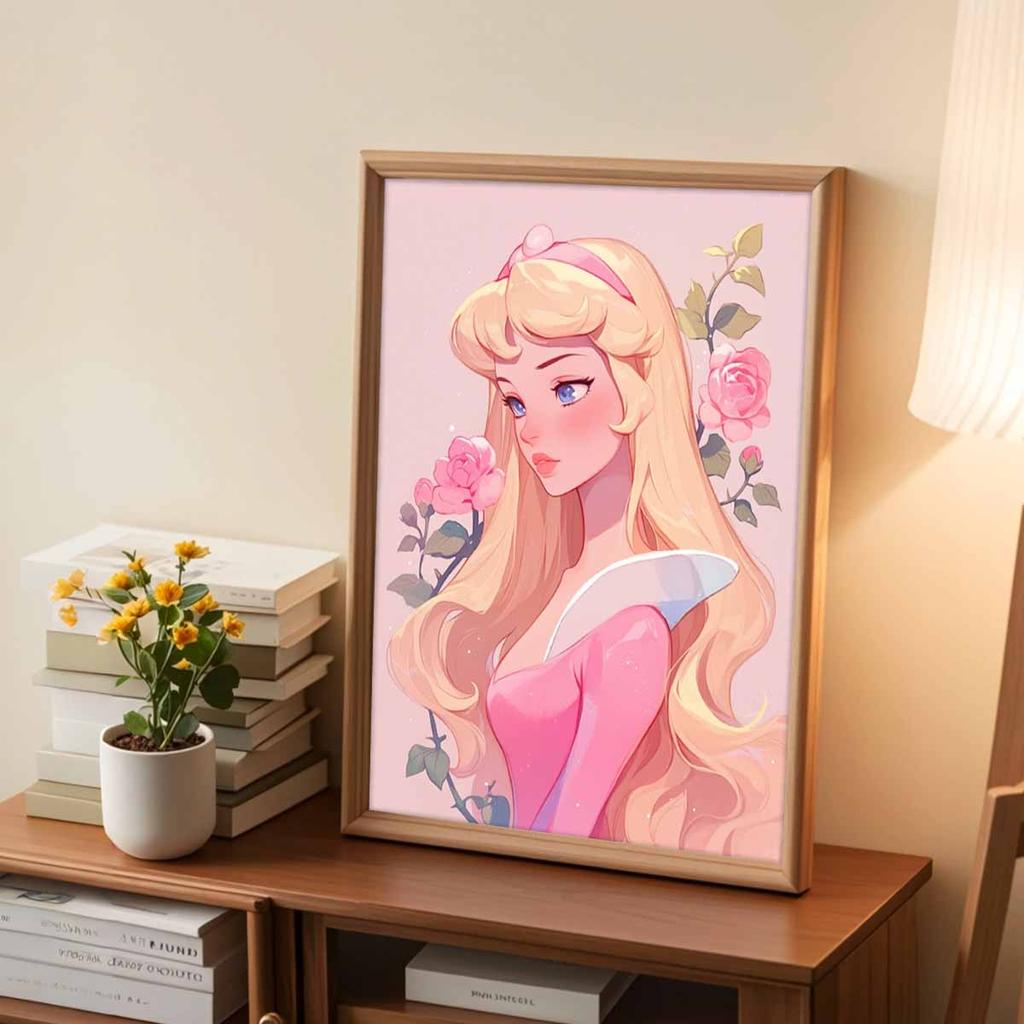 DIY Diamond Painting Beautiful Princess Cross Stitch Kit Mosaic Art Diamond Painting Full Circle Diamond Home Decoration