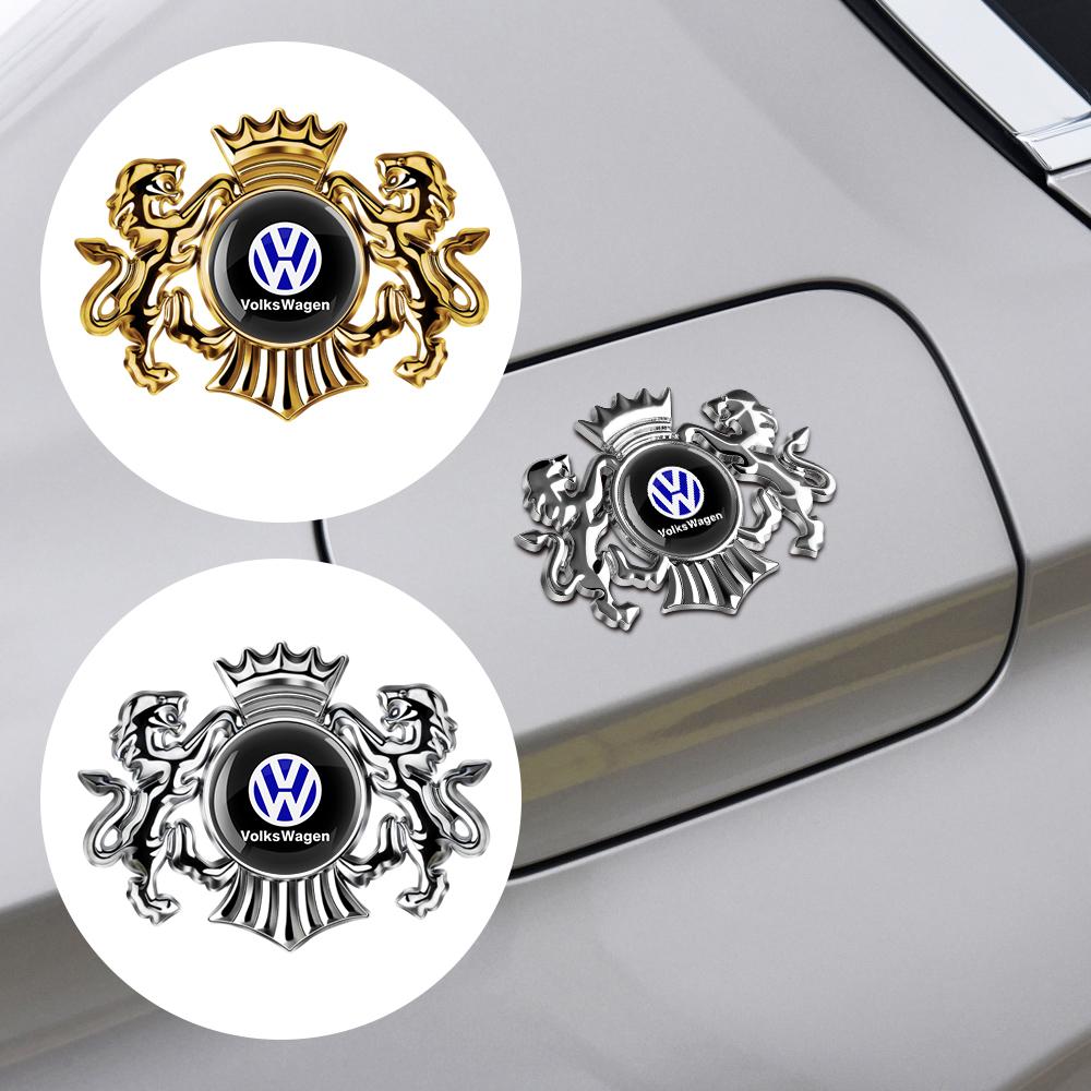1PCS 3D Metal Car Body Window Trunk Auto Badge Sticker Center Cover For VW Golf Beetle GTI MK4 motion Polo Jetta Car Accessories