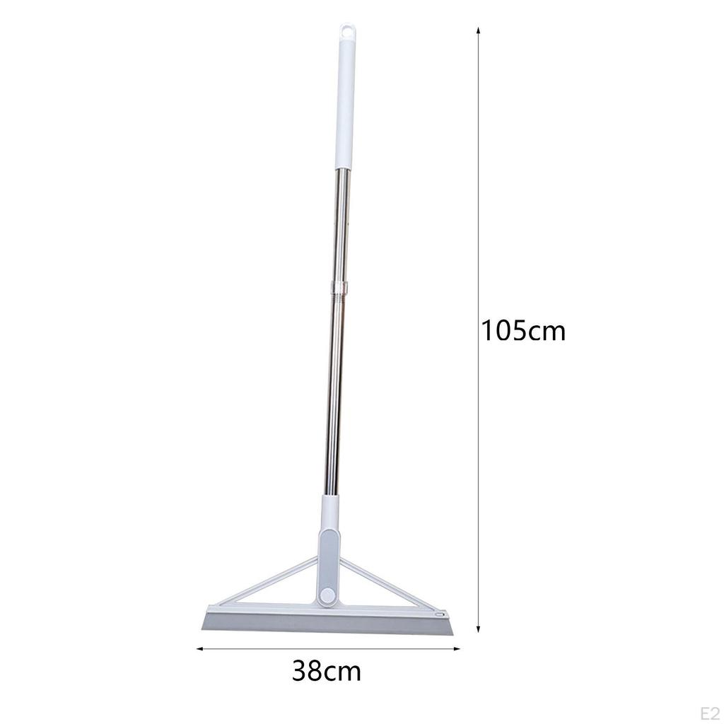 Floor Squeegee Broom Scrubbing Brush Rotating Pet Hair Removal Shower Scrubber Scrub for