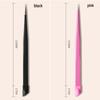 Dual-Ended Nail Art Tool: Pressing Stick, Rhinestone Clip, Silicone Anti-static Tweezers