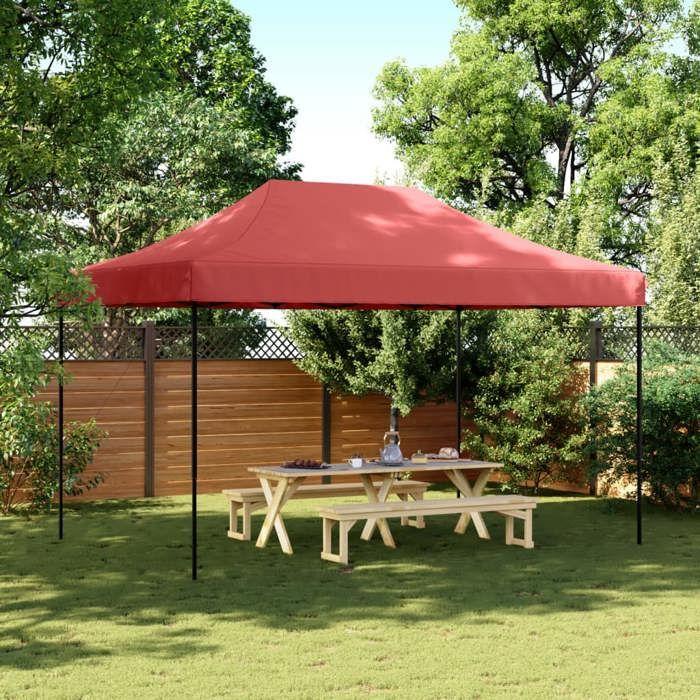 VidaXL Collapsible Pop-Up Party Tent Bordeaux 440x292x315 Cm, Tent, Awning Tent, Gazebo Awning 4004963