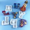 Silicone Alphabet Molds Large 26 Letter Molds Epoxy Resin Molds for DIY Craft Birthday Party Wedding Home Decoration