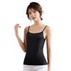 Women Sling Tops Round Neck Sleeveless Bottoming Tops Solid Color Slim Fit Breathable Summer Tank Tops
