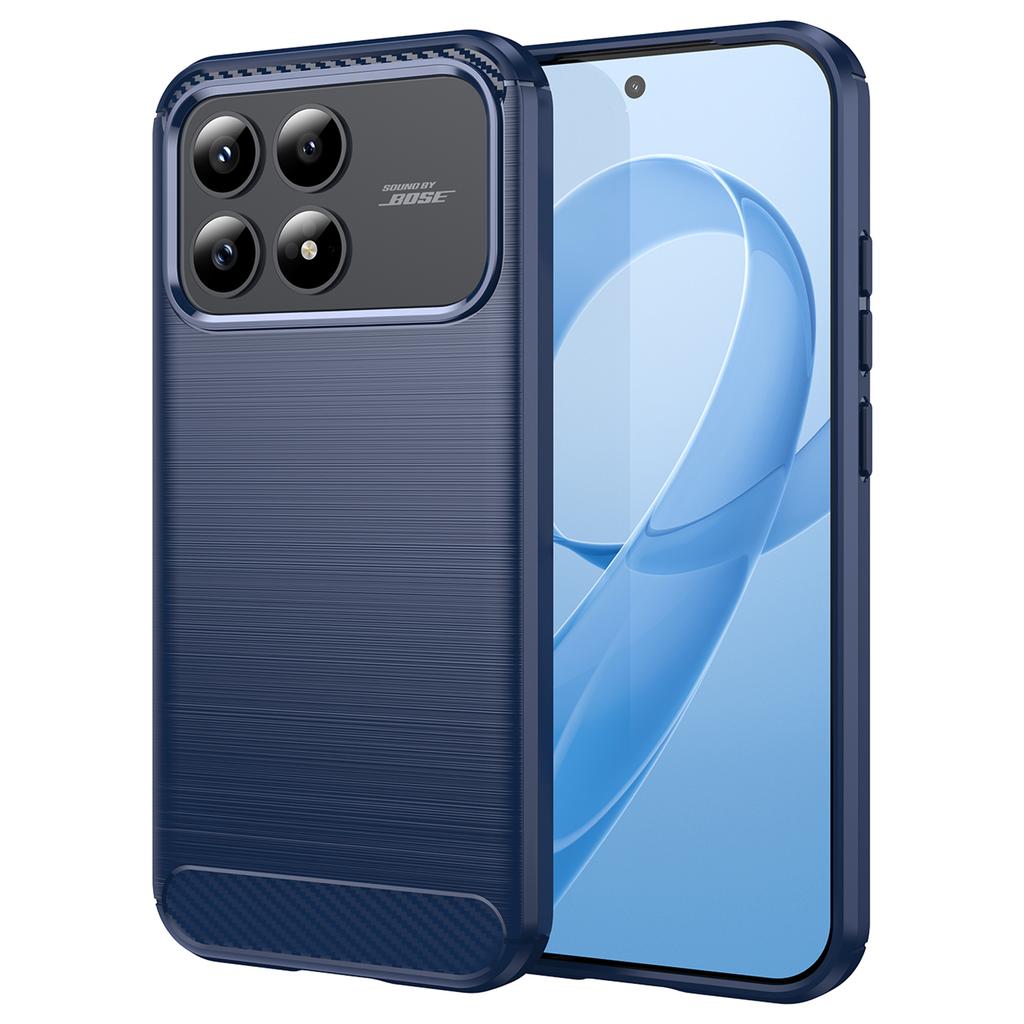 For Xiaomi Redmi K90 5G/Poco F8 Pro Case Protective Phone Cover Carbon Fiber Texture Brushed
