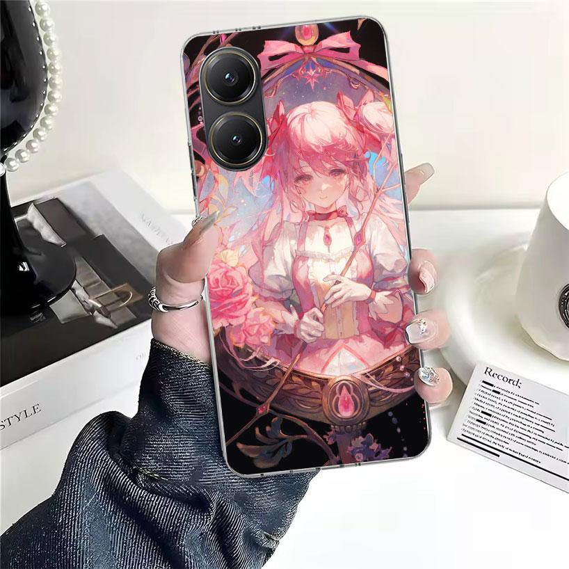 Madoka Magica Anime Soft Phone Case For Xiaomi Redmi 15C 15 13C 13 Poco X5 X6 X7 F7 Ultra M7 12C 12 10 10C 9C 9A 9T 9 Fundas Poc