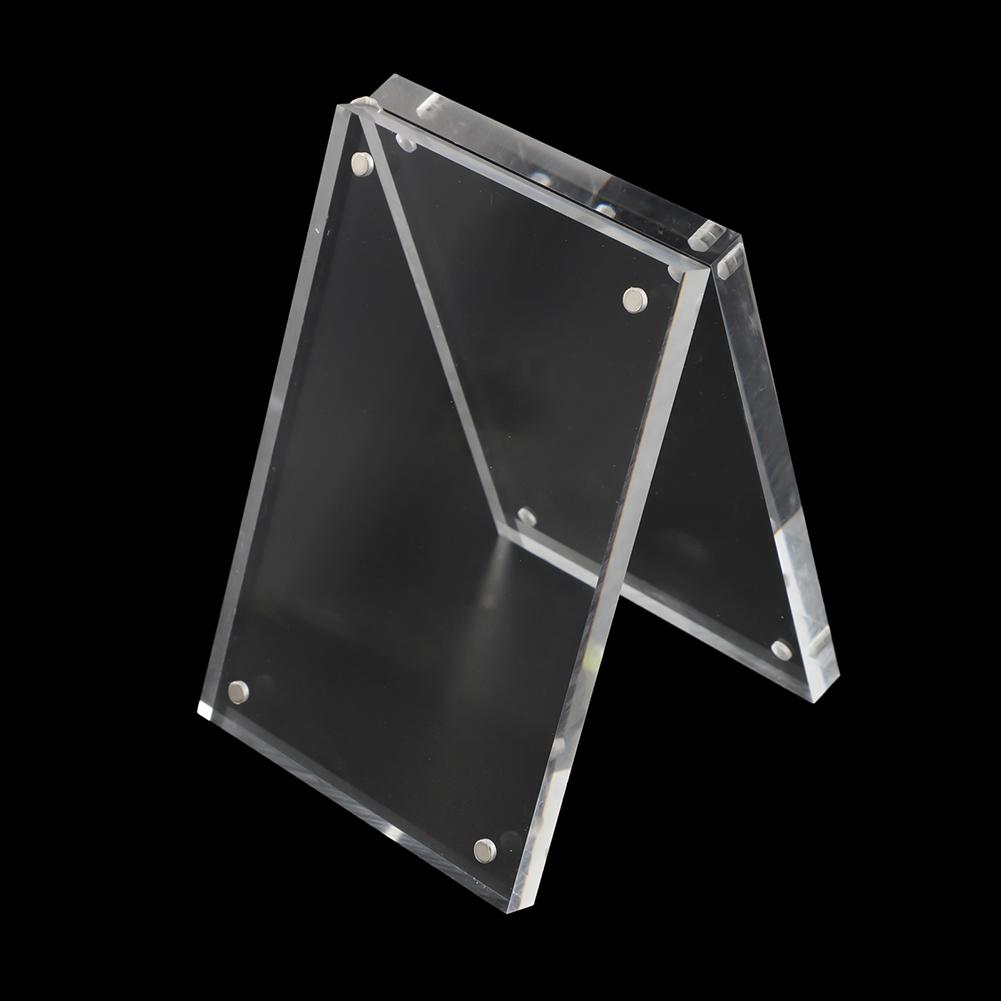 14.8x21cm Magnetic Display Stand Versatile Photo Display Stand Acrylic Frame Elegant Giving Option Robust Design Desktop Decor