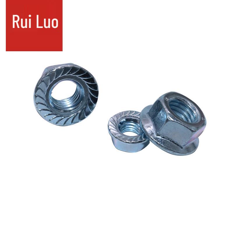 DIN6923 Grade 4 Carbon Steel M3 Hex Flange Nut
