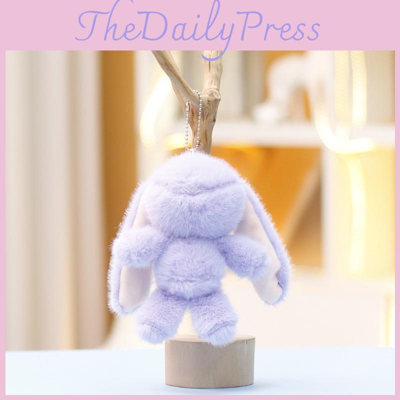Bunny Plush Doll With Pp Cotton Filling For Backpack Charm And Collectors