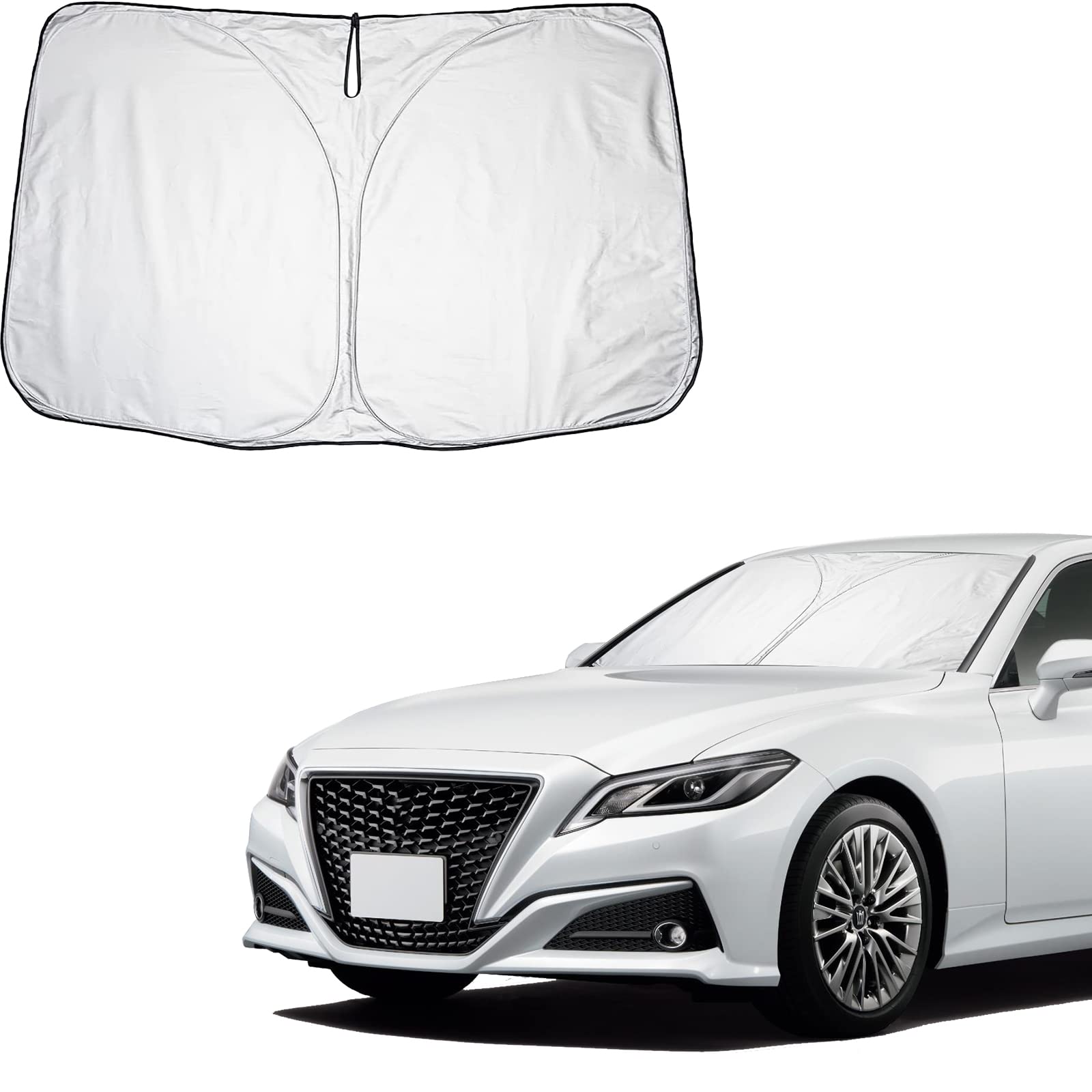 

CDEFG 2008 - 2012 Toyota Crown 200 Series Sun Shade Car Front Sun Shade 2008~2012 Toyota Crown 200 серебряный
