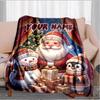 1PC Custom Name Christmas Magic Night blanket versatile,all-season throw suitable for the living room,bedroom,camping,travel,and gift