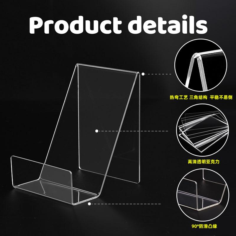 Environmentally Friendly Acrylic Book Stand Transparent Display Stands Library Book Display Bookshelf Desktop Books Holder