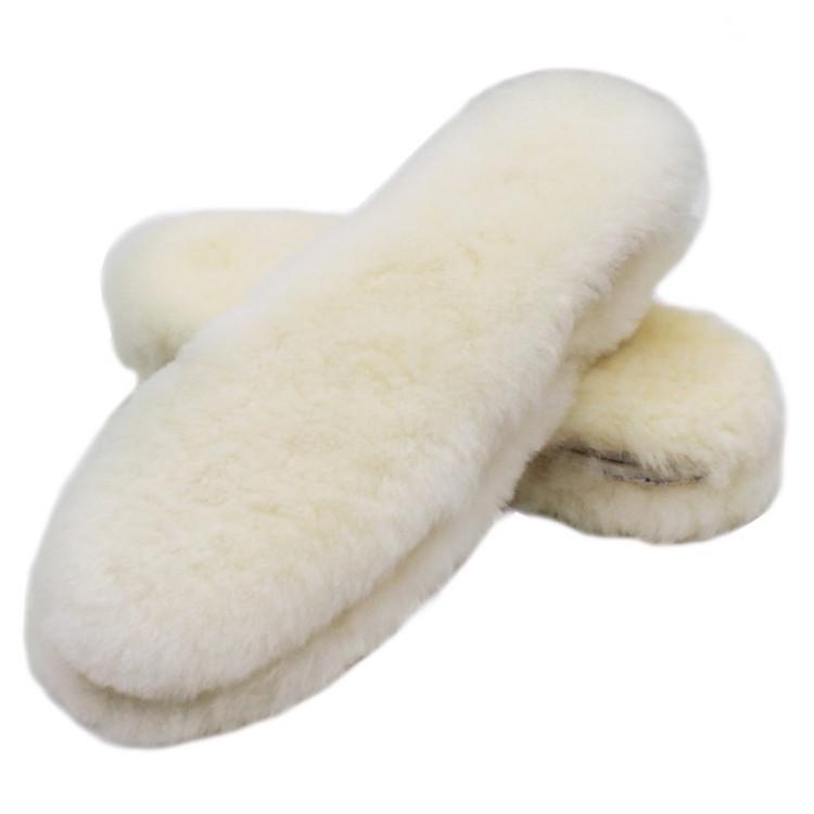 Sheepskin Fur Insole for Winter Snow Boots - Height Increasing, Warm Wool Insert