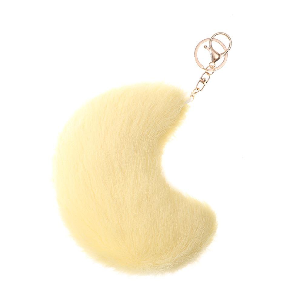 Pink Color Soft Pillow Moon Pattern Star Keychain New Stuffed Pillow  for Birthday