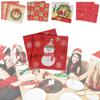 Home Decorative Santa Claus Table Decor Serviette Towel Christmas Decoration Printing Paper Napkin