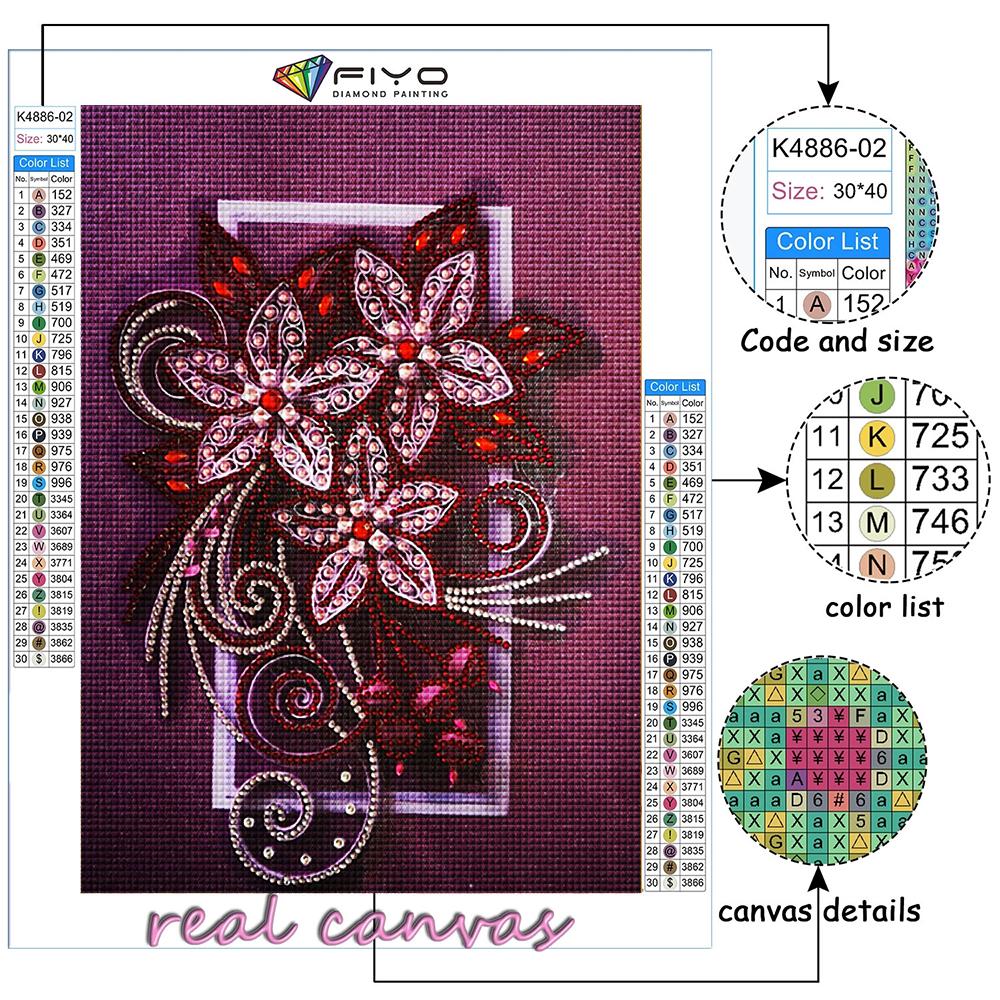 5D Diamantový obraz Plné diamantové květiny Diamantový obraz Ručně vyráběný DIY diamantový mozaikový obraz Domácí dekorace