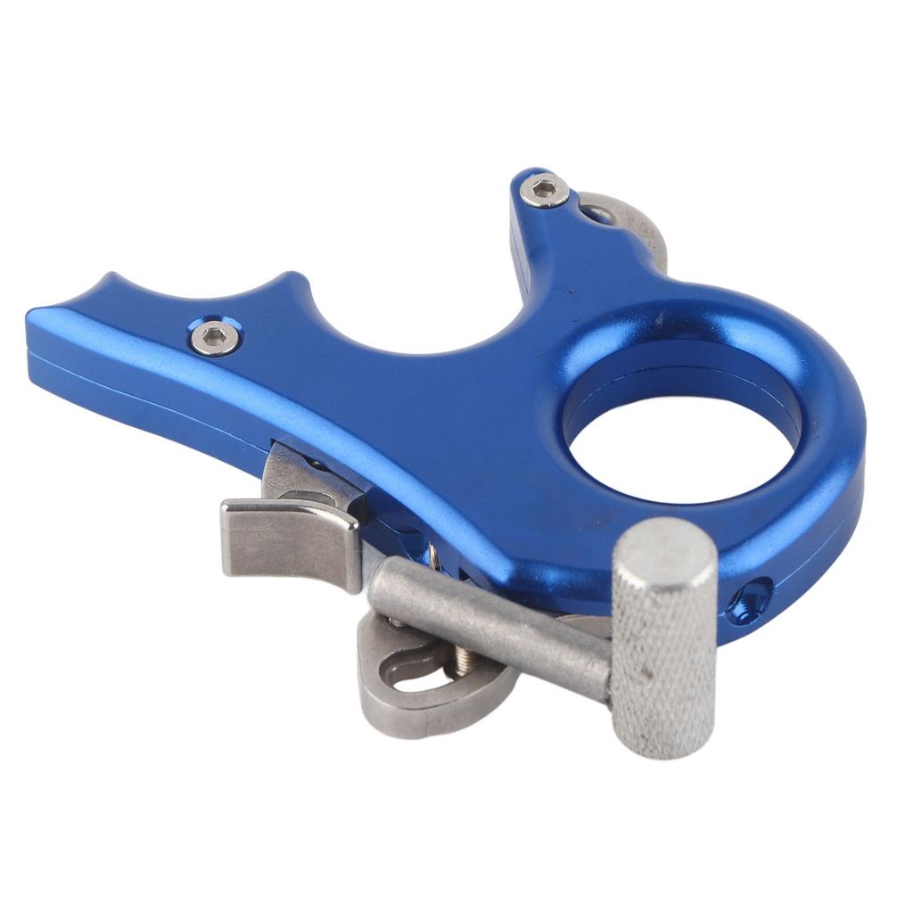 Archery Release Aids 3 Finger Grip Thumb Caliper Trigger for Compound Bow Accessory (Black )