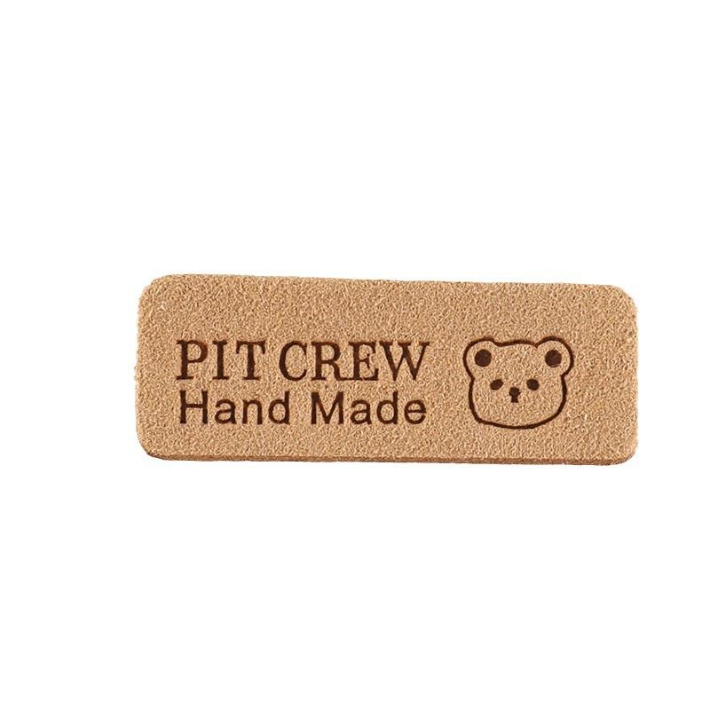 Printed Trademark Clothing Accessories DIY Patch Shoes and Hats Luggage Accessories English Letters Leather Label Cloth Label Cloth Sticker