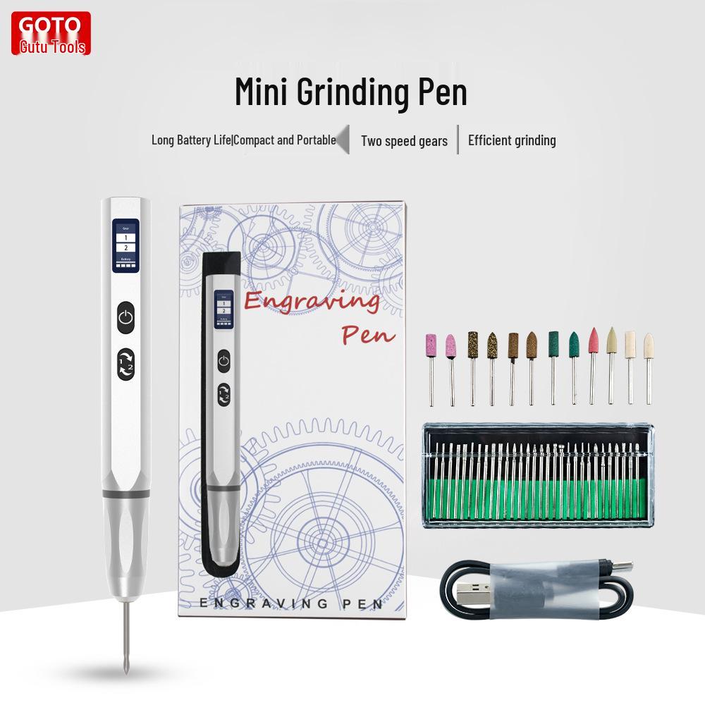 42-in-1 Portable Mini Grinder & Engraving Tool - Lithium Battery Powered for Nail Art, Carving, Polishing, and Engraving