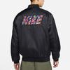 Nike Sportswear Varsity Woven Casual Rubiks Cube Long Sleeve Bomber Jacket Men Outerwear Black DH1380-010