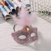 1Pcs Peacock Feathers Party Mask Lace Masquerade Mask New Half Face Mask  For Adult Child