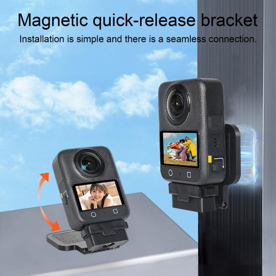 Magnetiskt fäste för actionkamera för DJI OSMO 360 Justerbart 180 grader Magnetiskt fäste för sportkamera Snabbfäste Bas Kameratillbehör