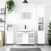 Vidaxl Bathroom Cabinet, White Glossy, 80X33X60 Cm