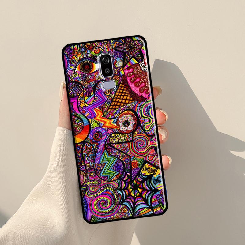 

Психоделический триповый чехол для Samsung J3 J5 J7 J510 J310 J330 J710 J730 J1 A3 A5 2016 2017 J4 J6 Plus J8 2018 A8 2018
