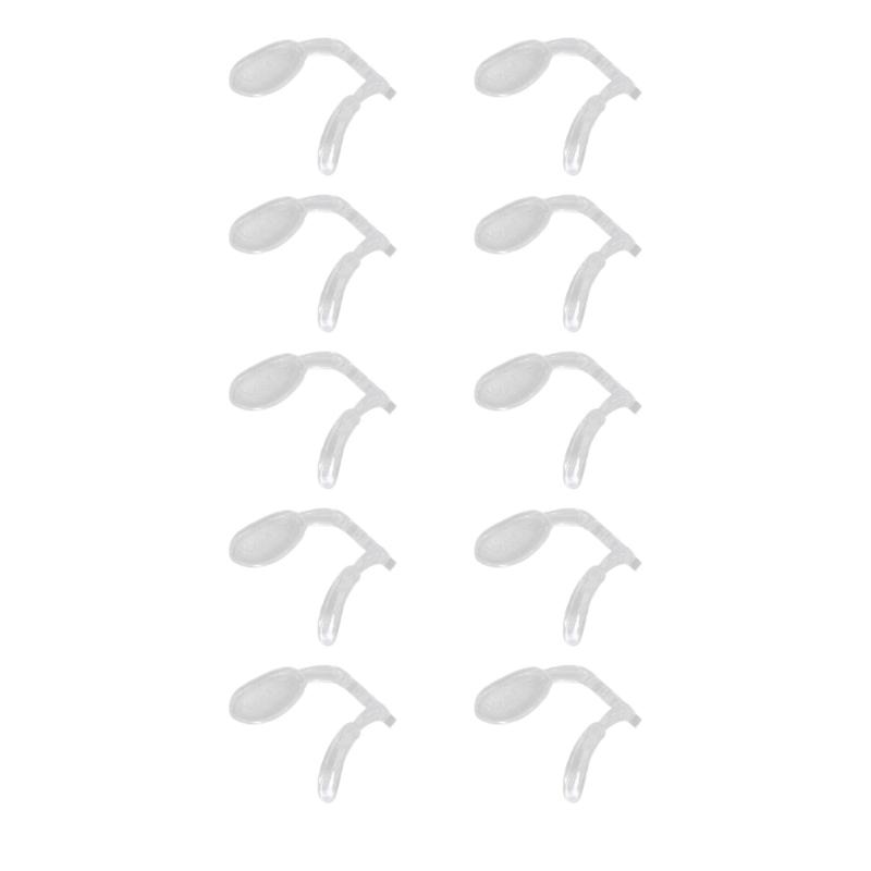 Clear Silicone Nose Pad 10 Pieces Anti Slip Cushions for Secure Glasses Fit No Pressure
