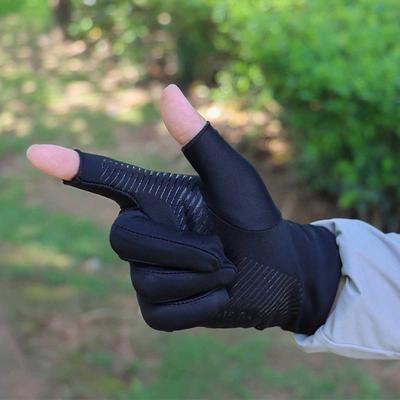 Breathable Ice Silk Gloves, Unisex Cycling & Sports Gloves, Sweat-Wicking and Sun-Protective for Fishing, Fitness & Outdoor Use
