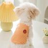 Frühling Sommer Smiley Gestreift Hosenträger Kleine und Mittelgroße Hunde Teddy Bigbear Katze Haustierkleidung Welpen Hundekleidung